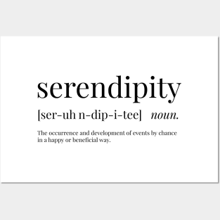 Serendipity Definition Posters and Art